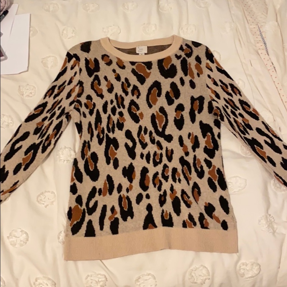 Leopard print sweater
